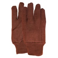 Jersey handschoen van 100% katoen bruin, gewicht 255 gram Maten 10 
