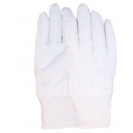 Jersey handschoen van 100% katoen écru, gewicht 369 gram Maten 10 