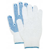 Rond gebreide handschoen met PVC nop, dikke kwaliteit Maat 10 