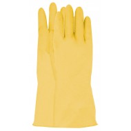 Huishoudhandschoen latex, geel Maat 10 Huishoudhandschoen latex, geel