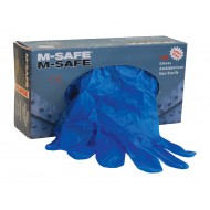 M-Safe vinyl onderzoekshandschoenen, blauw Maat 10 