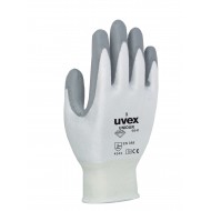 Uvex Unidur 6641 met PU coating, wit/grijze coating Maat 10 