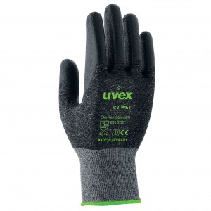 uvex C3 wet (60542), olie- en vetbestendig Maat 9 