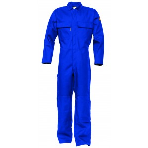 HaVeP Proban overall FR-AST 2725, met kniezakken, korenblauw Maat 62 