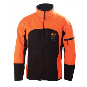 Zaagtuniek 6080, zwart/oranje Maat XL 