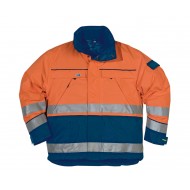 Fristads Kansas jack 100357, oranje/blauw Maat XL 