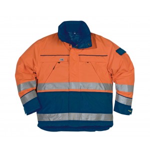 Fristads Kansas jack 100357, oranje/blauw Maat XXL 