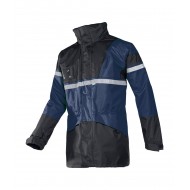 Sioen Siopor Ultra 4-in-1 parka 288A Cloverfield, m.blauw/zwart Maat S 