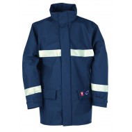 Sioen Flexothane Flame jas FR 1798 Alabama, marineblauw Maat 3XL 