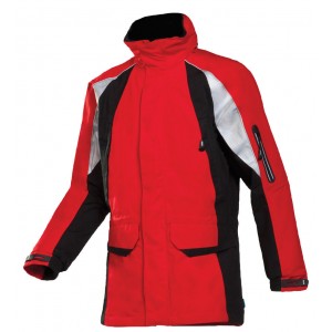 Sioen Siopor Extra Sepp parka 608Z Tornhill, rood/zwart Maat M 