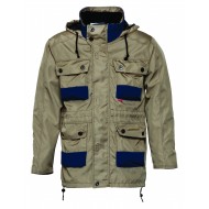 HaVeP Constructor parka 40004, kaki/marineblauw Maat S 