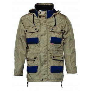 HaVeP Constructor parka 40004, kaki/marineblauw Maat 3XL 