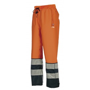 Sioen Siopor broek FR-AST 5729 Gladstone, oranje/marineblauw Maat XL 
