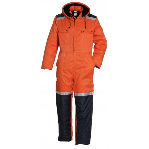 HaVeP Basic winteroverall 2206, oranje/blauw Maat 68 