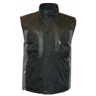 M-Wear bodywarmer 0320, zwart/grijs Maat M 