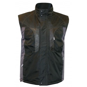 M-Wear bodywarmer 0320, zwart/grijs Maat XXL 