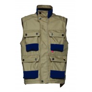 HaVeP Constructor bodywarmer 50013, kaki/marineblauw Maat 3XL 