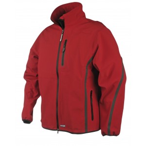 Sioen Dynamic softshell jas 451Z Trisul, rood Maat XL 