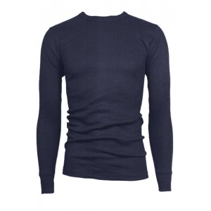 Thermal shirt lange mouw, blauw Maat XL 