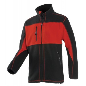 Sioen Sepp fleecejas 611Z Durango, rood/zwart Maat 3XL 