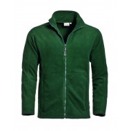 Santino Polarfleece jack Bormio, donkergroen Maat XL 