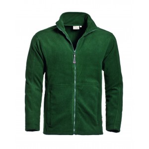 Santino Polarfleece jack Bormio, donkergroen Maat XL 