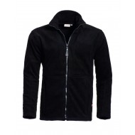 Santino Polarfleece jack Bormio, zwart Maat 4XL 