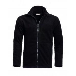 Santino Polarfleece jack Bormio, zwart Maat M 