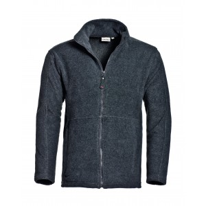 Santino Polarfleece jack Bormio, antraciet Maat S 