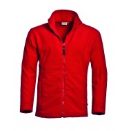 Santino Polarfleece jack Bormio, rood Maat 3XL 