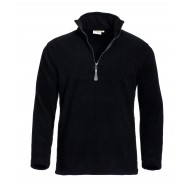 Santino Polarfleece sweater Serfaus, zwart Maat 3XL 