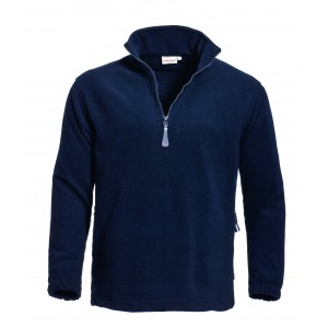 Santino Polarfleece sweater Serfaus, marineblauw Maat L 
