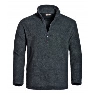 Santino Polarfleece sweater Serfaus, antraciet Maat XXL 
