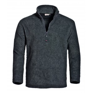 Santino Polarfleece sweater Serfaus, antraciet Maat XL 