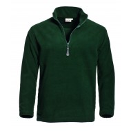 Santino Polarfleece sweater Serfaus, donkergroen Maat 3XL 
