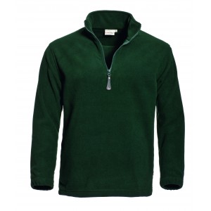 Santino Polarfleece sweater Serfaus, donkergroen Maat M 