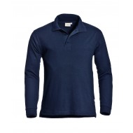 Santino poloshirt Matt, lange mouw, blauw Maat 3XL 