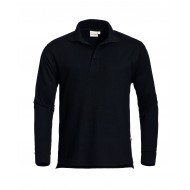 Santino poloshirt Matt, lange mouw, zwart Maat 3XL 