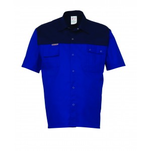 HaVeP 2000 overhemd 1564, k.blauw/blauw Maat L 