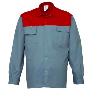 HaVeP 2000 overhemd 1569, grijs/rood Maat L 