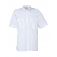 Uniformoverhemd wit, korte mouw Maat 37 
