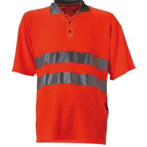 Viloft Polo-shirt, oranje Maat XL 