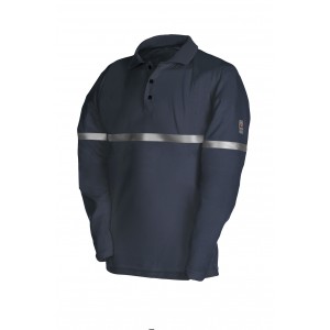 Sioen polo FR 276A Merbes, marineblauw Maat 3XL 