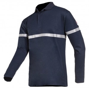 Sioen polo FR-AST 277A Calvinn, marineblauw Maat S 