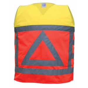 M-Wear verkeersregelaarsvest 0125, oranje/geel Maat XL 