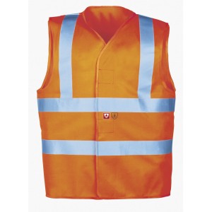 Sioen verkeersvest FR-AST 307A Hellisan, oranje Maat XL 