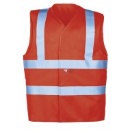 Sioen verkeersvest FR-AST 307A Hellisan, rood Maat S 