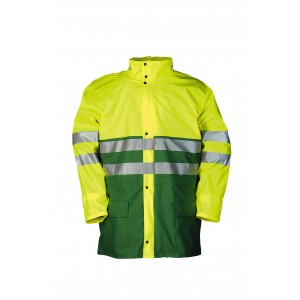 Sioen Flexothane Classic regenparka 7883 Karymski, geel/groen Maat XL 