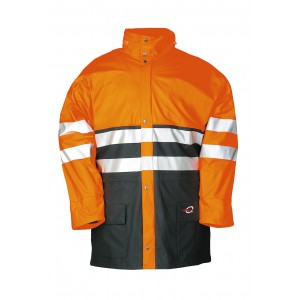 Sioen Flexothane Classic regenparka 7883 Karymski, oranje/blauw Maat 3XL 