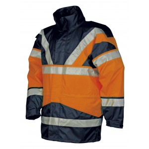 Sioen Siopor Ultra 4-in-1 parka 209A Skollfield, oranje/blauw Maat XL 